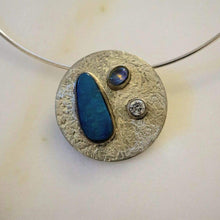 Load image into Gallery viewer, Sterling Silver and Austrailian Opal Necklace