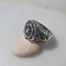 Load image into Gallery viewer, Sterling Silver Ships Ring
