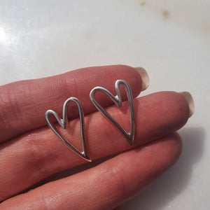 Grafitti Heart Earrings
