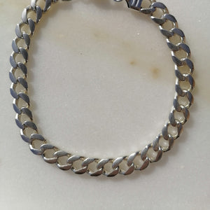 Vintage Mens Curb Chain Bracelet