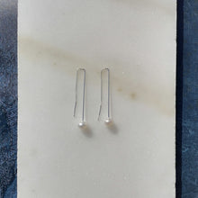 Load image into Gallery viewer, Modern Pearl Drop Earrings
