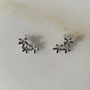 Flower Cluster Stud Earrings