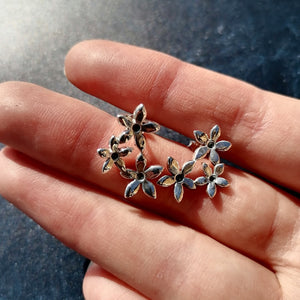 Flower Cluster Stud Earrings