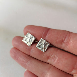 Crinkle Stud Earrings