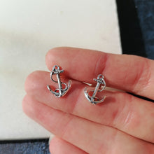 Load image into Gallery viewer, Anchor Stud Earrings

